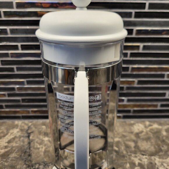 BODUM CHAMBORD FRENCH COFFEE PRESS 8 CUP 34 OZ TRITAN PLASTIC GRAY PORTUGAL RARE - Picture 4 of 14